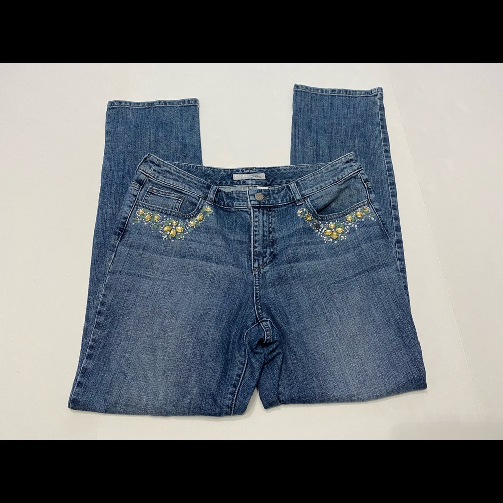 Chico’s Platinum Denim Jeans Size 1.5